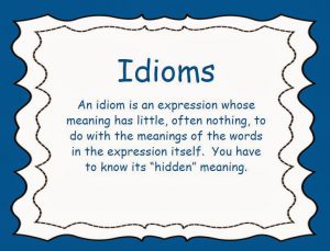 how to use idioms in ielts