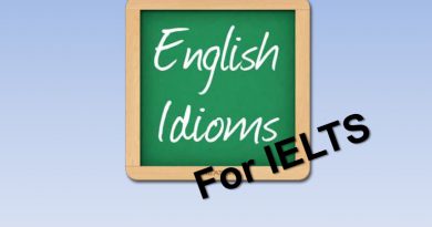 use of idioms in ielts