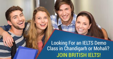 Looking for an IELTS demo class in Chandigarh or Mohali? Join BRITISH IELTS!